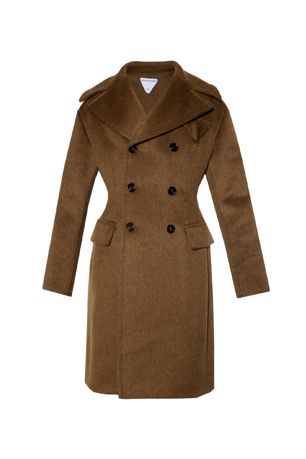 【関税&送料込】Bottega Veneta Double-Breasted Mohair And Al BOTTEGA VENETA Double-breasted shearling coat | NET-A-PORTER